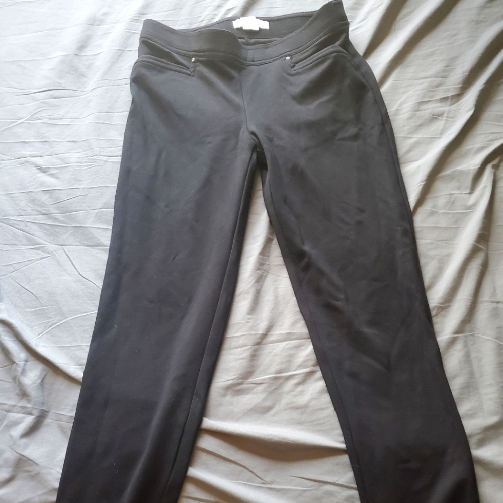 Black slack pants